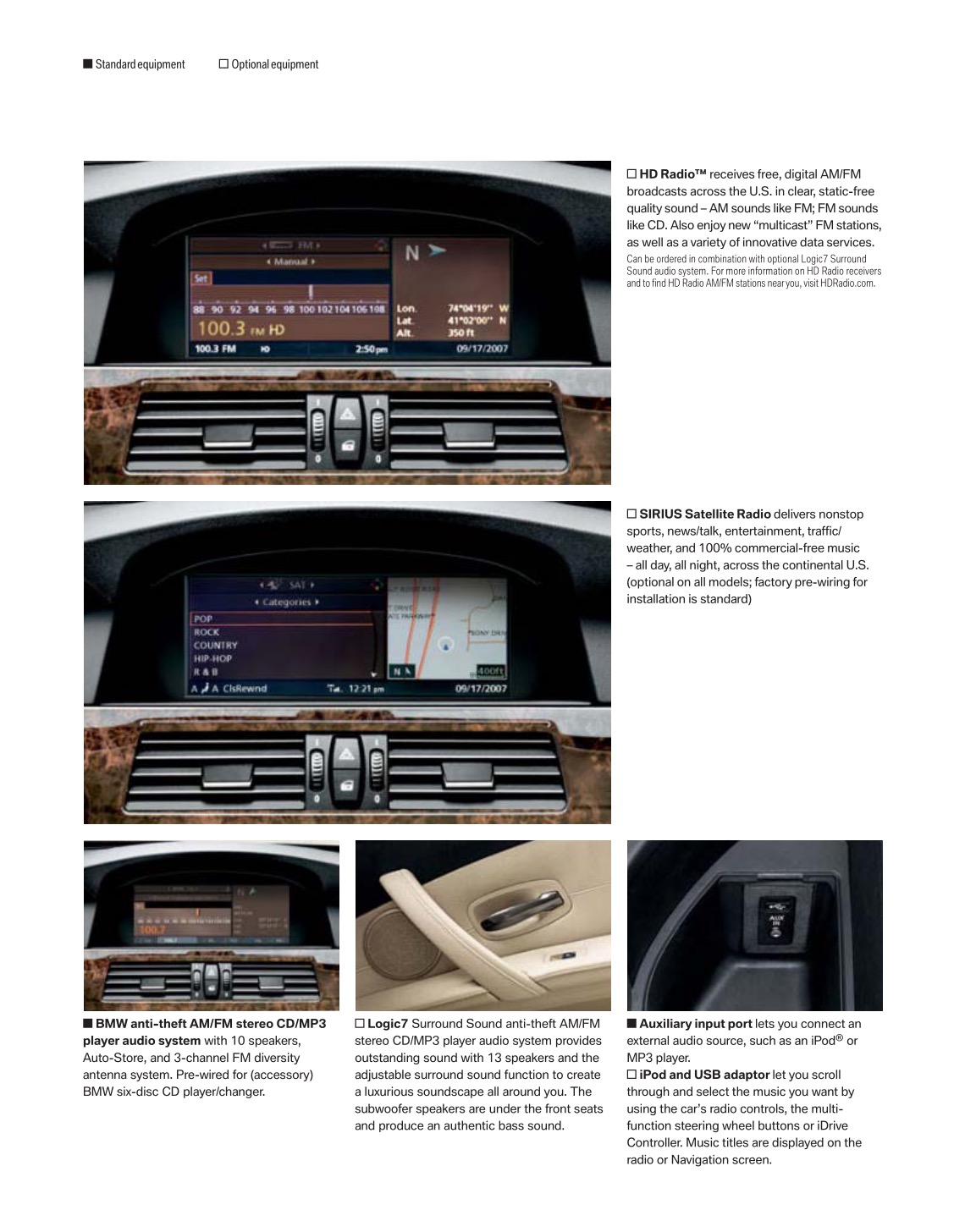 2008 BMW 5-Series Brochure Page 16